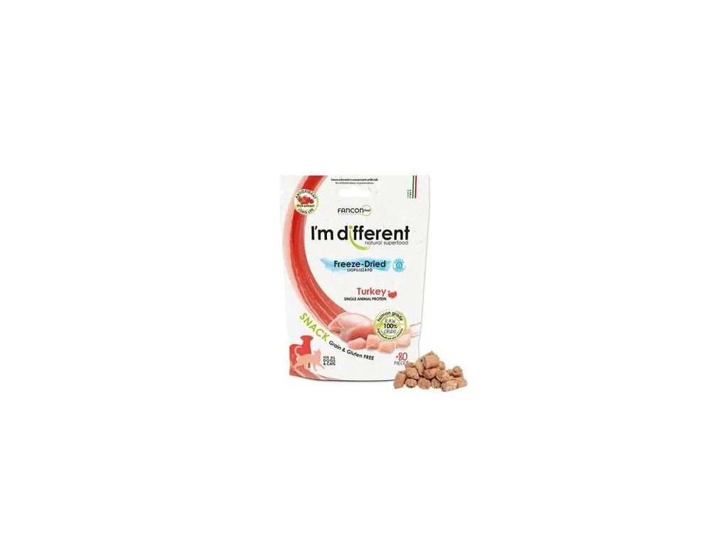 Nejlepší Cena I´M DIFFERENT SNACK krůta - mrazem sušený pamlsek, 40 g