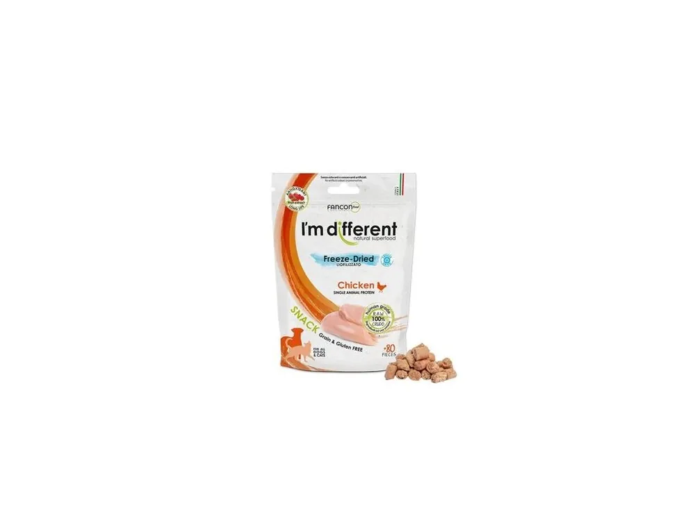 Finální Výprodej I´M DIFFERENT SNACK kuře - mrazem sušený pamlsek, 40 g