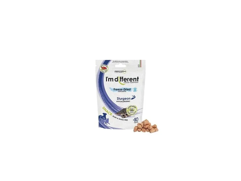 I´M DIFFERENT SNACK jeseter - mrazem sušený pamlsek, 40 g Bezpečná Platba