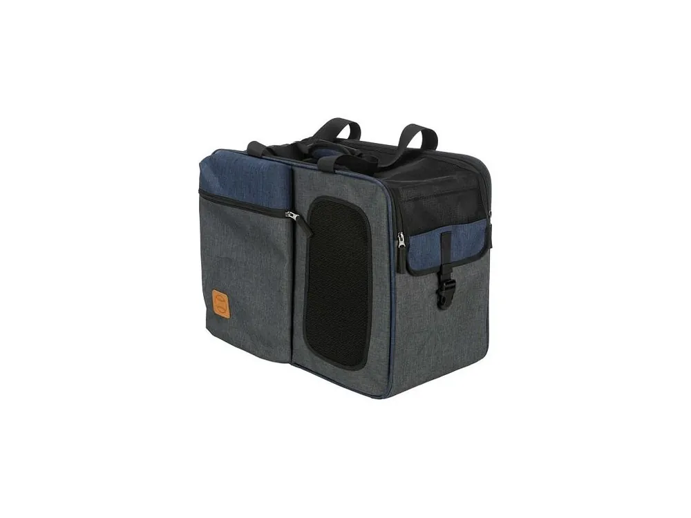 Koupit Online Batoh a nosítko TARA 2v1, 25 x 38 x 50 cm, šedá/modrá (max. 7kg)