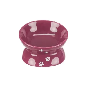 Zvýšená ergonomická keramická miska, 0.15 l/o 13 cm, vínová Expresní Doručení