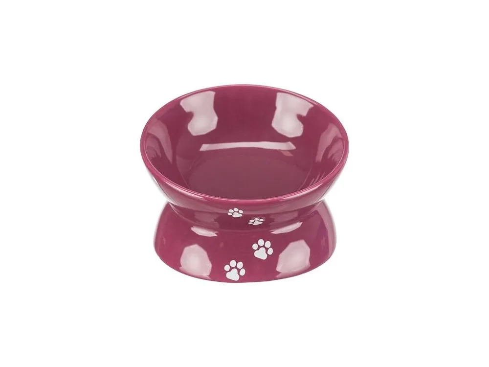 Zvýšená ergonomická keramická miska, 0.15 l/o 13 cm, vínová Expresní Doručení