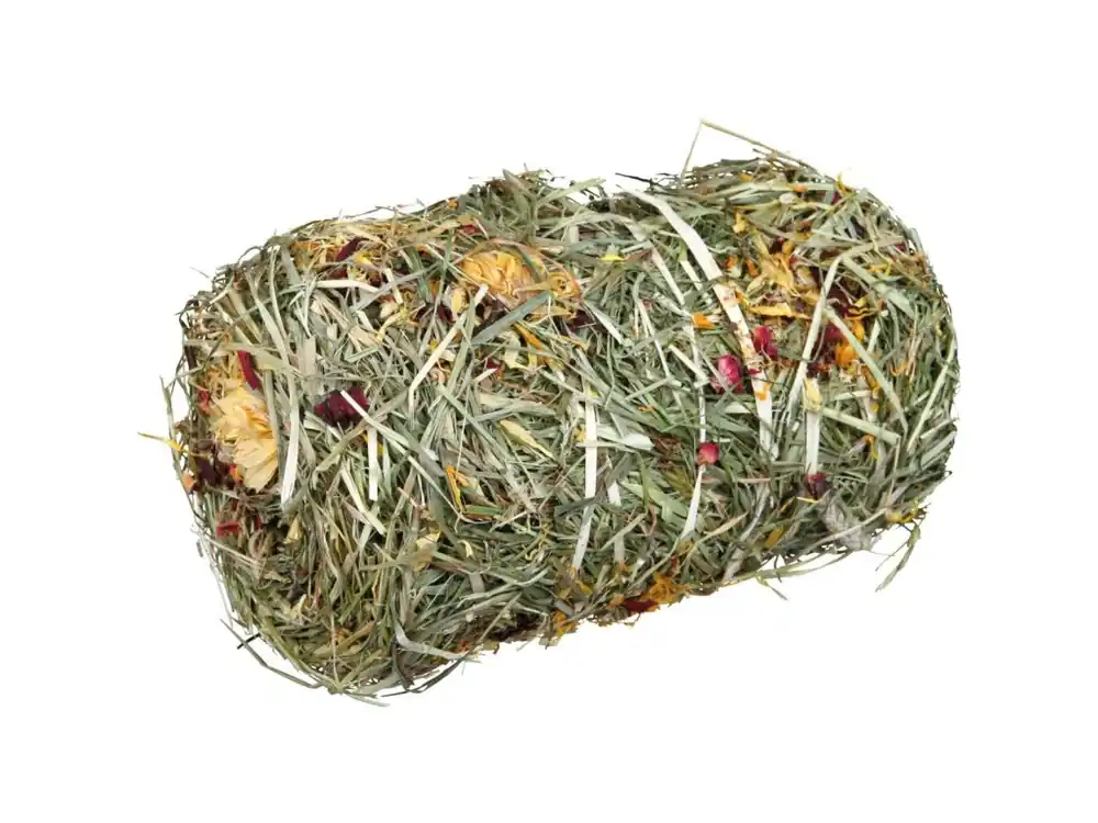 Originální Natur Snack -přírodní váleček ze sena s květy pro hlod. 200g