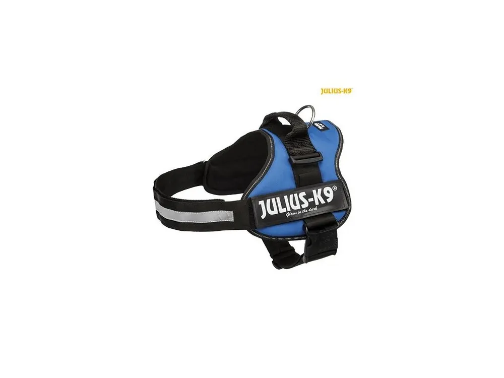 Julius-K9 silový postroj 1/L 66-85 cm/50 mm - modrý Expresní Doručení