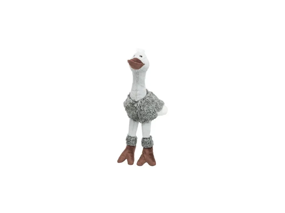 Značkový Pštros, plyšová hračka pro psy, se zvukem, 53 cm