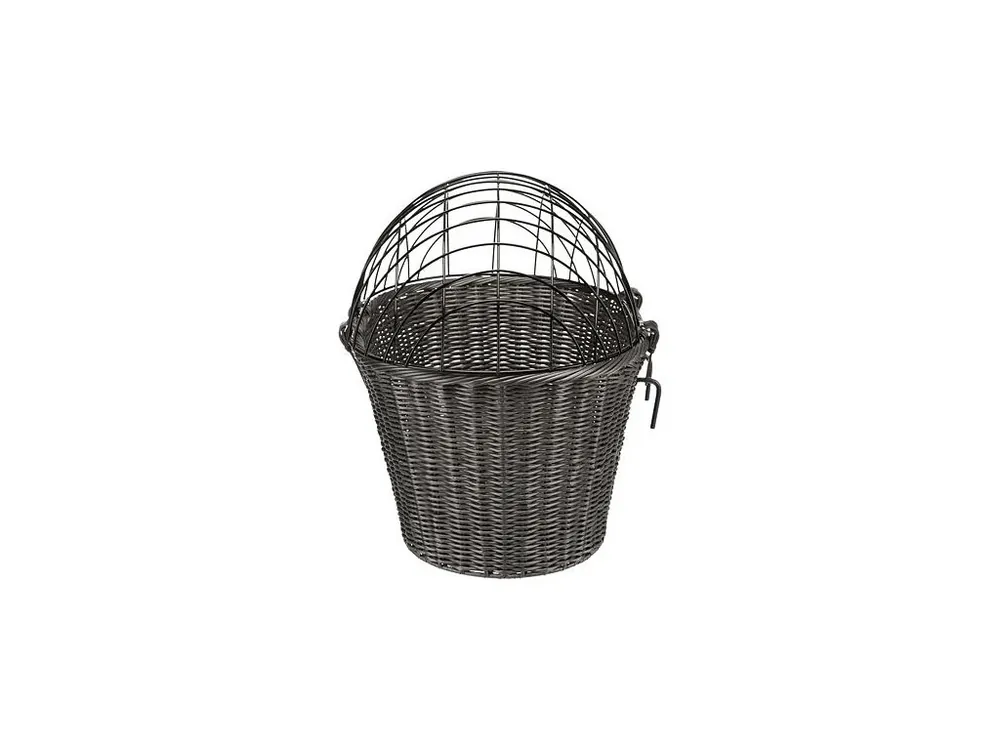 Pouze Dnes Transportní košík na řidítka, 44 x 34 x 41cm, antracit (max. 5kg)