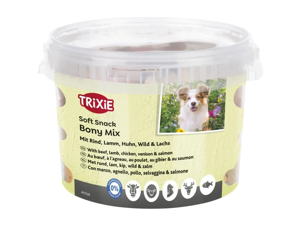 Soft Snack Bony MIX XXL- hovězí, jehněčí, kuře, zvěřina, losos 1800 g Nejlepší Volba