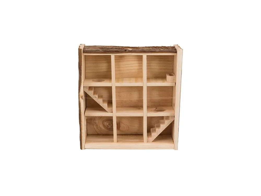 Natural Living věž/bludiště na hraní pro myši a zakrslé křečky, 3 poschodí 30x30x10 cm Levný
