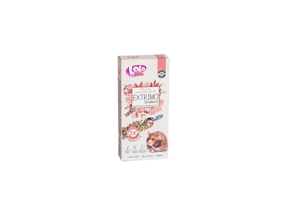 Super Cena EXTRIMO SMAKERS tyčinky pro křečky 2ks/100 g