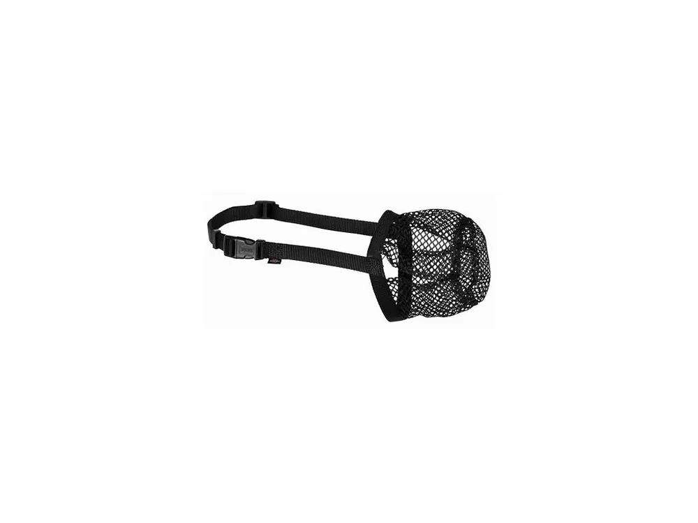 Cenový Hit Ochranný náhubek polyester síťka L černý, 32 cm