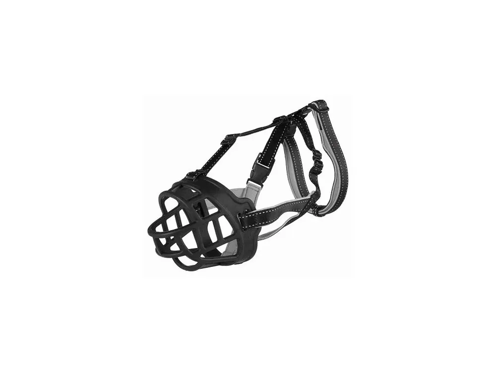 Ověřený FLEX náhubek M 25 cm / hlava max.19 cm, guma/nylon/neopren, černá