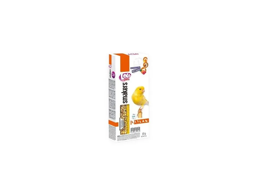 LOLO SMAKERS MIX 3 klasy mix (ovoce,med,vejce) kanár 85 g Speciální Cena