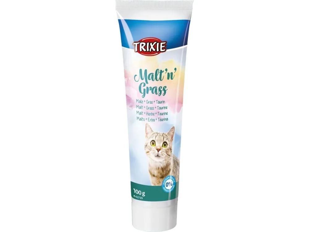 Akce Malt´n´Grass pasta anti-hairball, se sladem,trávou,taurinem 100g