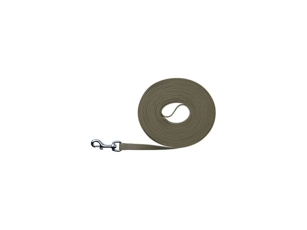 Značkový Easy Life trekové vodítko PVC 15,00 m/17 mm, taupe-šedé