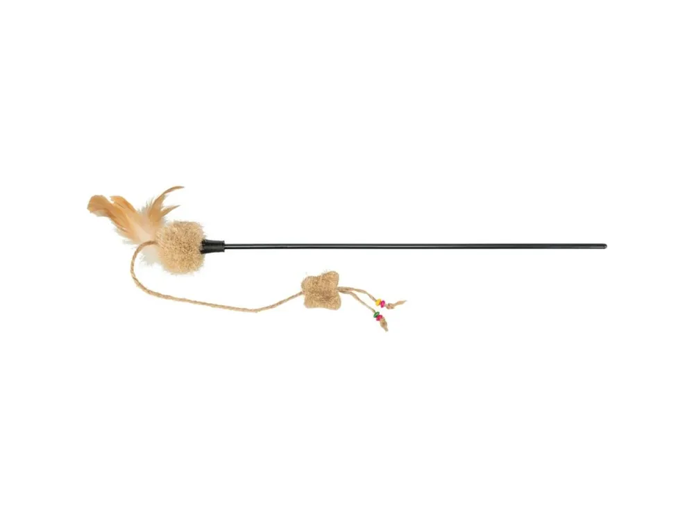 Autentický Škádlítko s motýlem a kuličkami, peří 54 cm
