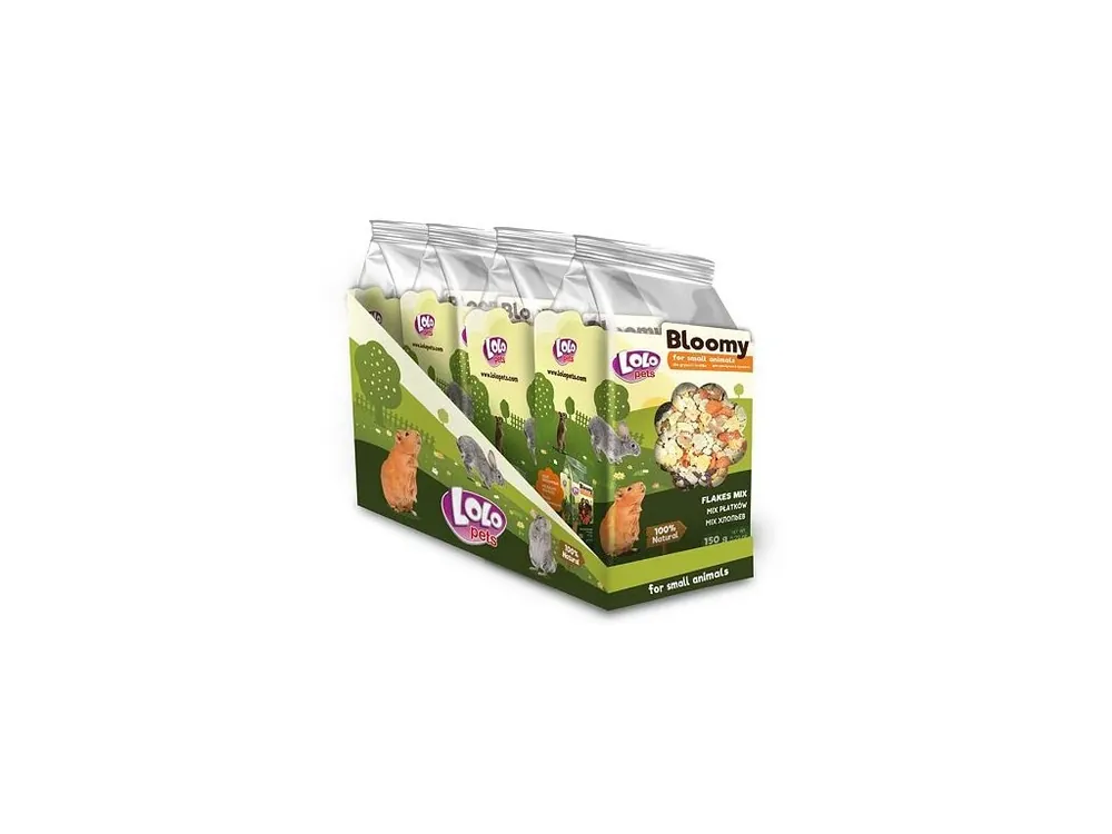 LOLOPets BLOOMY mix vloček pro hlodavce 150 g Horká Nabídka