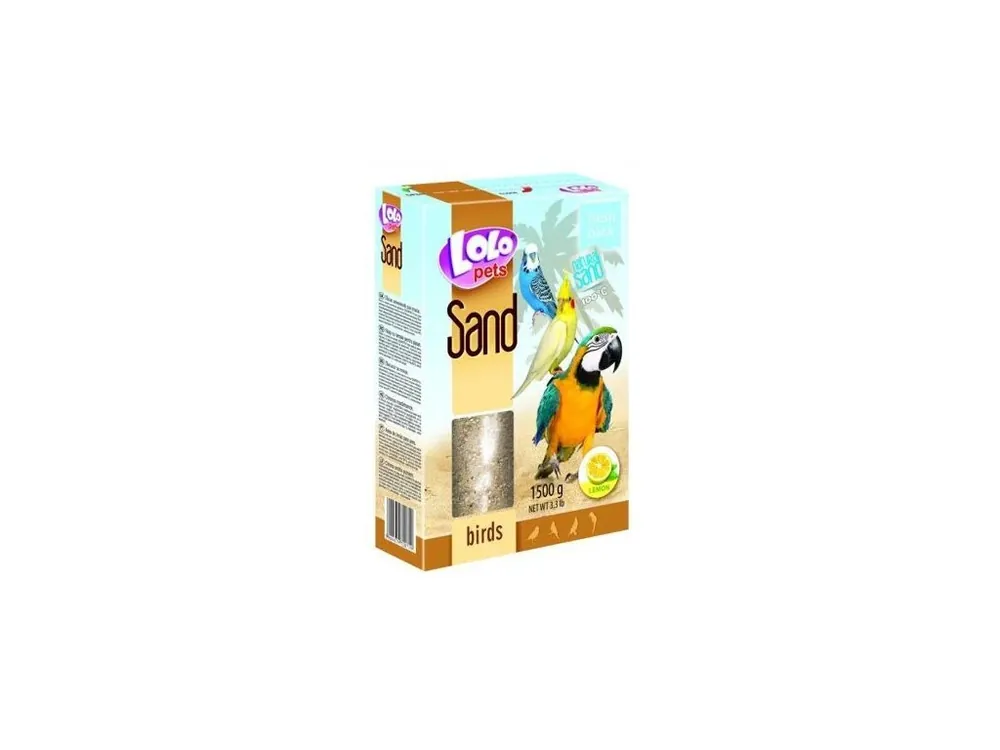 LOLOpets citrónový písek pro ptáky 1500 g Pouze Dnes