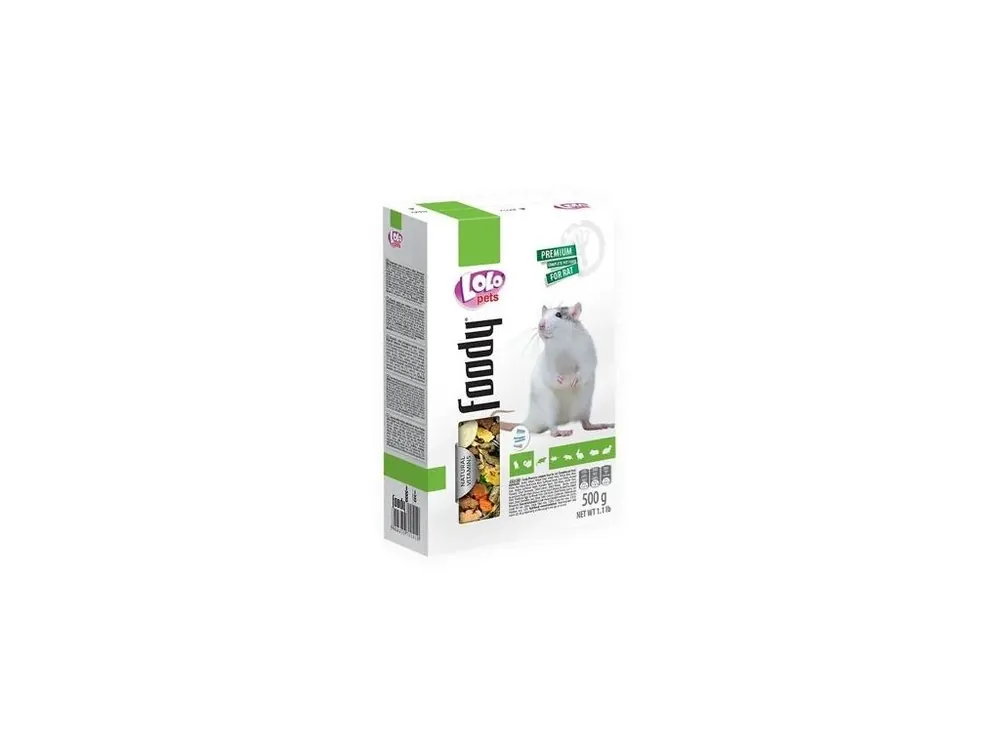LOLO Foody kompletní krmivo pro potkany 500 g krabička Pouze Dnes