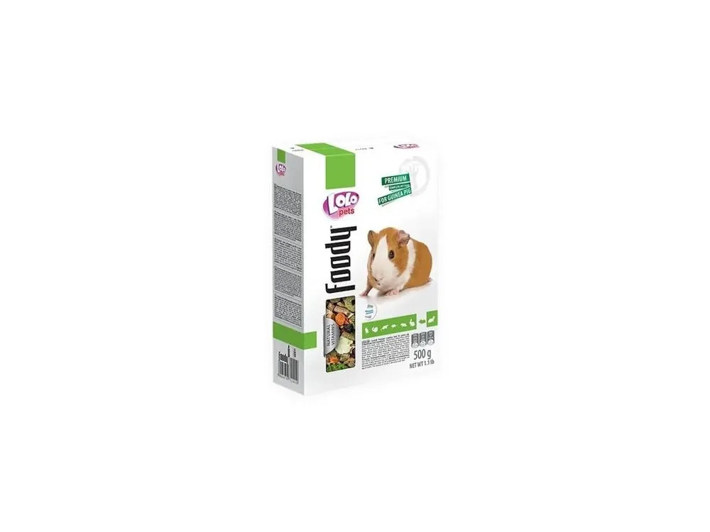 LOLO Foody kompletní krmivo pro morčata 500 g krabička Oblíbený