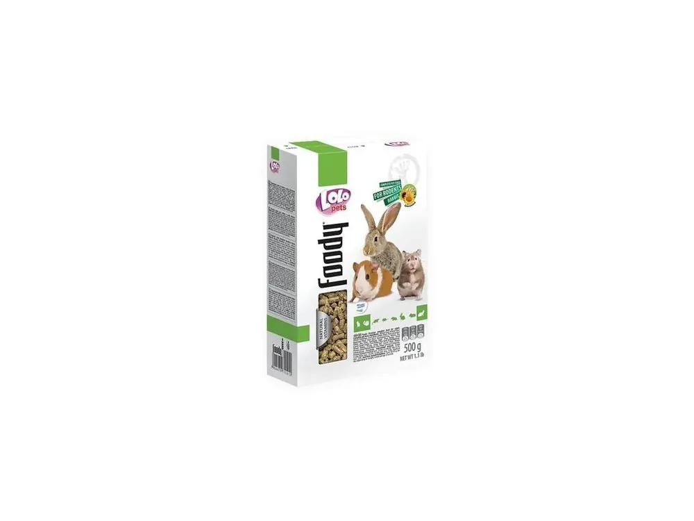 LOLO Foody granulované krmivo pro hlodavce 500 g krabička Výprodej