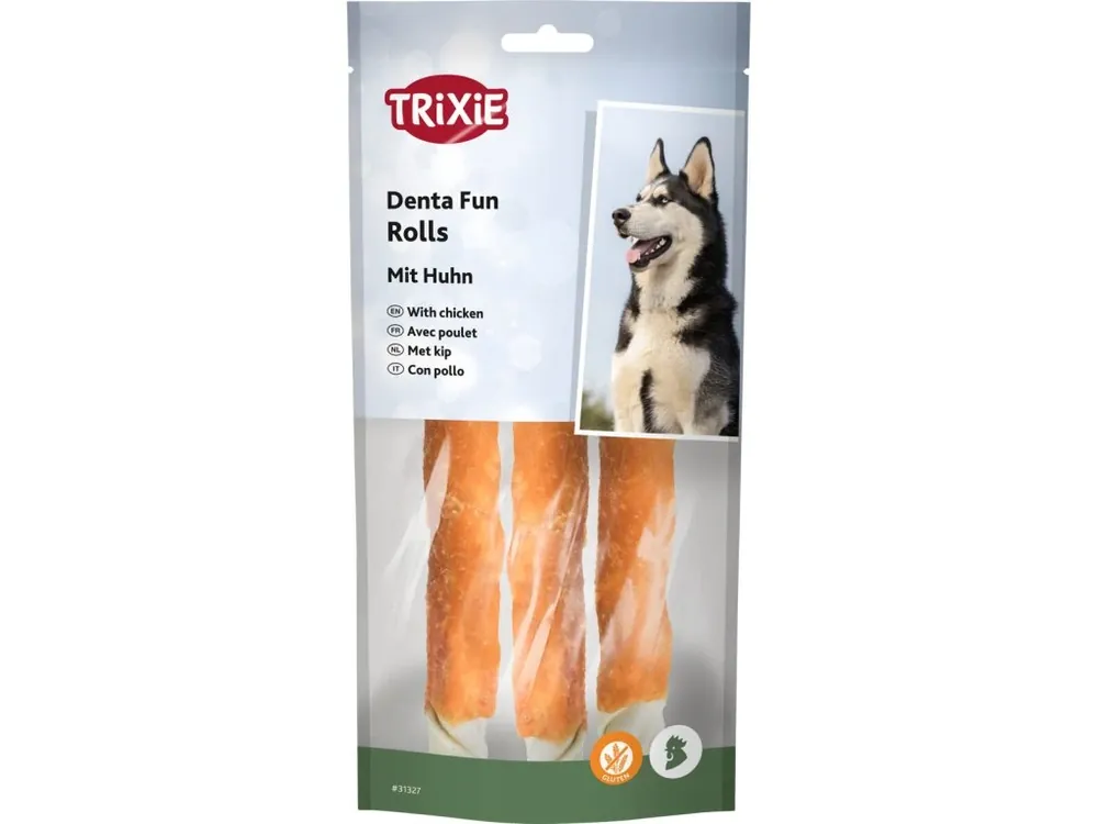 Poslední Šance DentaFun tyčinka svázaná kuřecím masem 3 ks, 17 cm/140 g