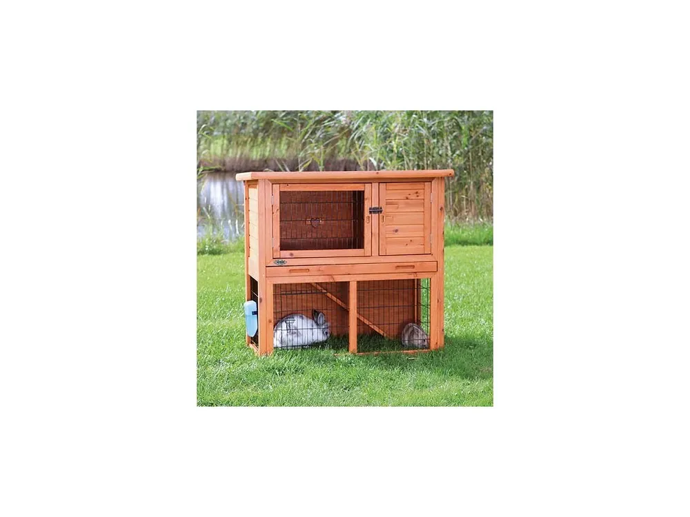 NATURA králíkárna s výběhem 104 x 97 x 52 cm, hnědá Finální Výprodej