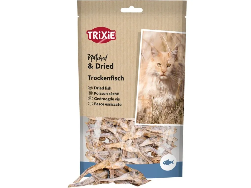 Nízká Cena Sušené rybičky, pamlsek pro kočky 50g TRIXIE
